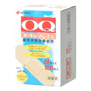 Amazon | ニチバン 救急ばんそうこう オーキューバンエコ M